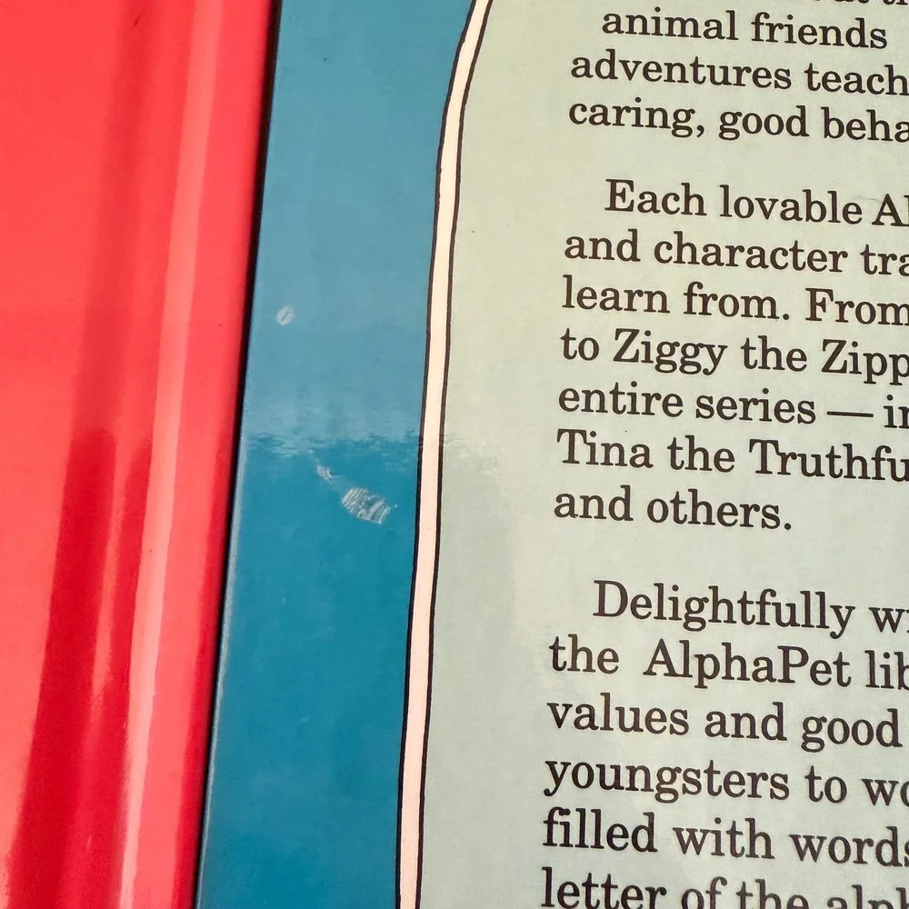 Grolier AlphaPets Lot of 14 Vintage Childrens Books Educational Nostalgia Animal